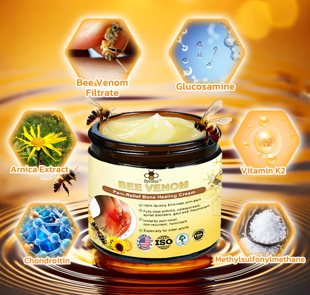 🇺🇸Official Store: flysmus™ Bee-Venom Pain-Relief Bone Healing Cream👨⚕️FDA Certified