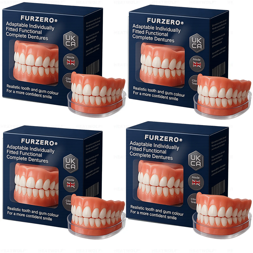 Made and Shipped from 🇬🇧 Furzero® Adaptable Custom-Fit Functional Complete Dentures