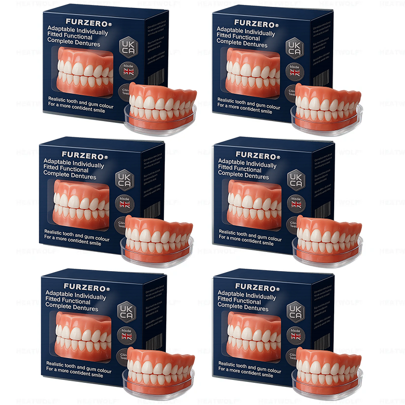 Made and Shipped from 🇬🇧 Furzero® Adaptable Custom-Fit Functional Complete Dentures