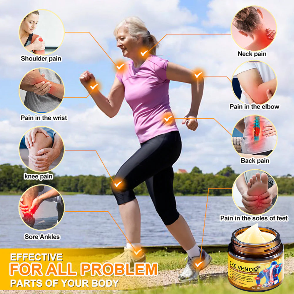 Made in an FDA-registered facility: Bee Venom Instant Ultra Strength Pain Relief Therapy Cream🇺🇸