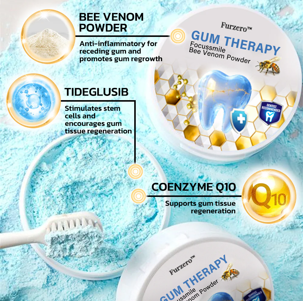 Furzero® Focussmile bee venom treatment powder for oral use🦷🇺🇸