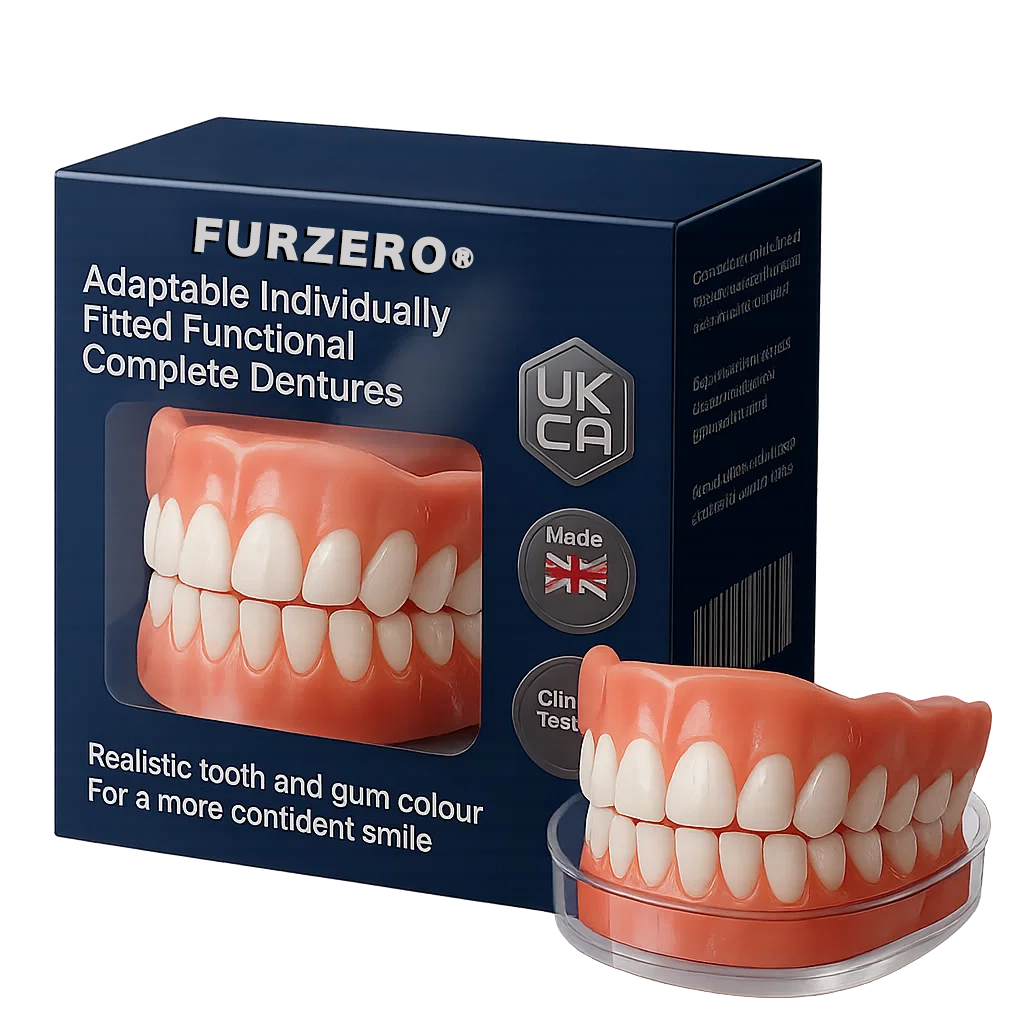 Made and Shipped from 🇬🇧 Furzero® Adaptable Custom-Fit Functional Complete Dentures
