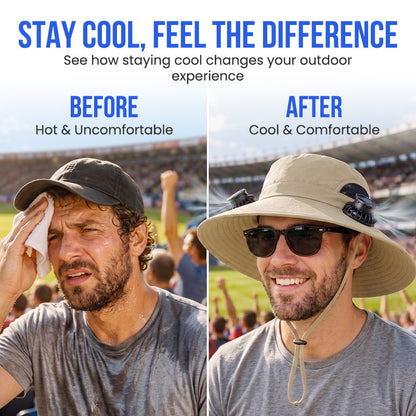 Solar Fan Sun Hat – UPF 50+, Dual Power, Ultralight 🔥【HOT】Holiday Special  50% OFF 🔥GET IT NOW
