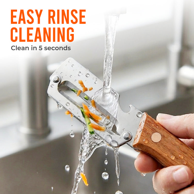 Rolimey® Easy-Grip Wooden Peeler & Veggie Shredder