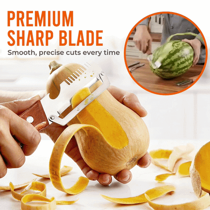 Rolimey® Easy-Grip Wooden Peeler & Veggie Shredder
