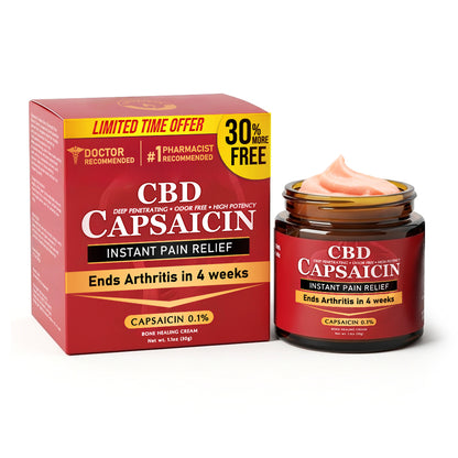 🧑‍🔬Made in an FDA-registered facility: Therma Core 𝗖𝗕𝗗 Capsaicin Instant Pain Relief Bone Healing Cream🌿🌶️