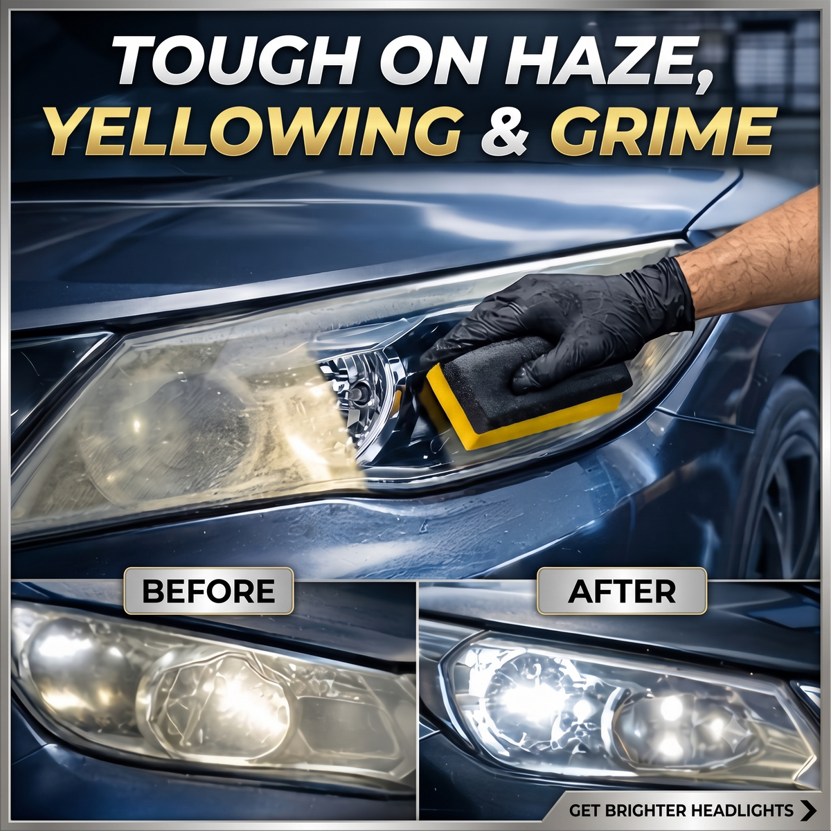 🚘🚗Aphine® Powerful Headlight Restoration Spray | Remove Yellowing & Oxidation Instantly