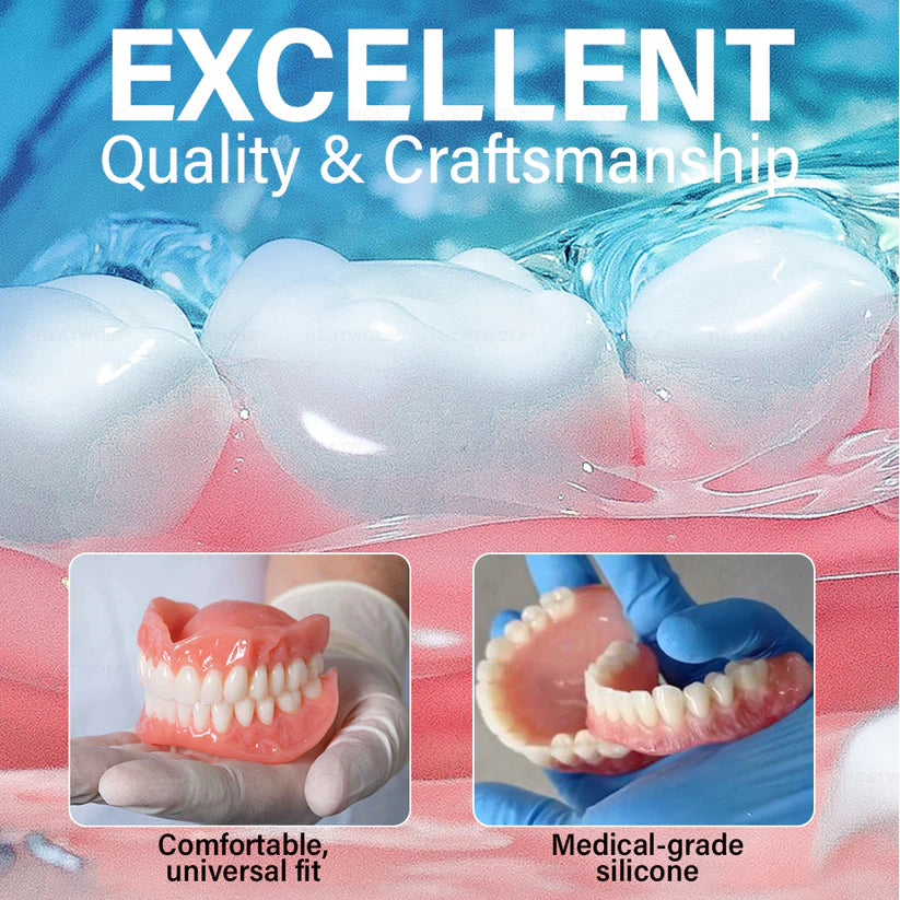 Made and Shipped from 🇬🇧 Furzero®  Adaptable Custom-Fit Functional Complete Dentures