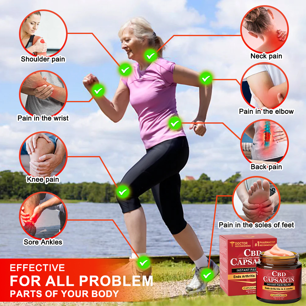 🧑‍🔬Made in an FDA-registered facility: Therma Core 𝗖𝗕𝗗 Capsaicin Instant Pain Relief Bone Healing Cream🌿🌶️