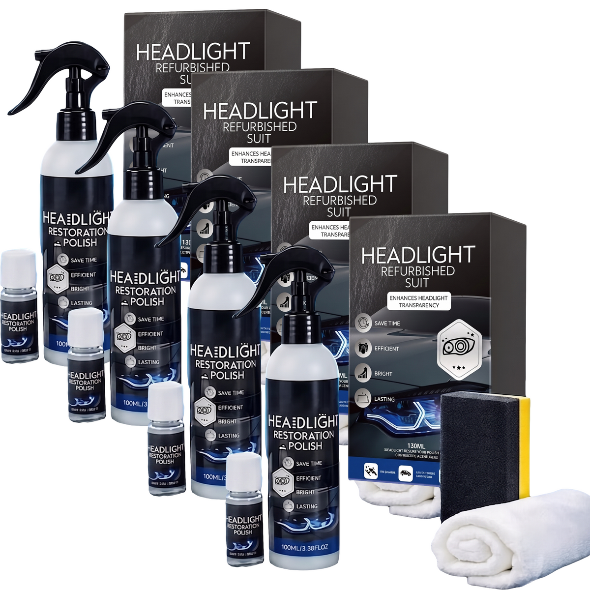 🚘🚗Aphine® Powerful Headlight Restoration Spray | Remove Yellowing & Oxidation Instantly