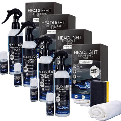 🚘🚗Aphine® Powerful Headlight Restoration Spray | Remove Yellowing & Oxidation Instantly