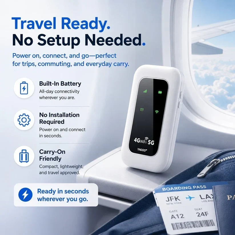 📶 2026 Remifa® Pocket WiFi — Fast, Portable Internet for Travel, Work & Home Backup