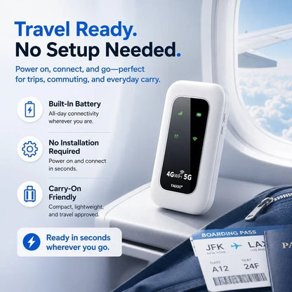 📶 2026 Remifa® Pocket WiFi — Fast, Portable Internet for Travel, Work & Home Backup