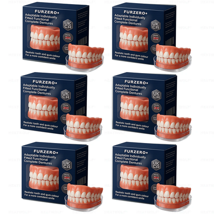 Made and Shipped from 🇬🇧 Furzero®  Adaptable Custom-Fit Functional Complete Dentures