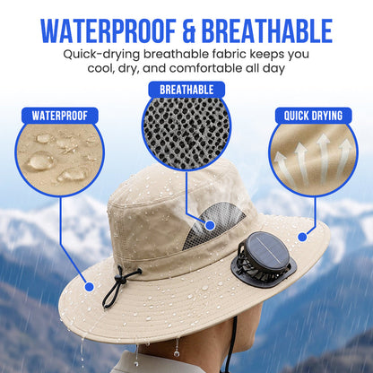 Solar Fan Sun Hat – UPF 50+, Dual Power, Ultralight 🔥【HOT】Holiday Special  50% OFF 🔥GET IT NOW