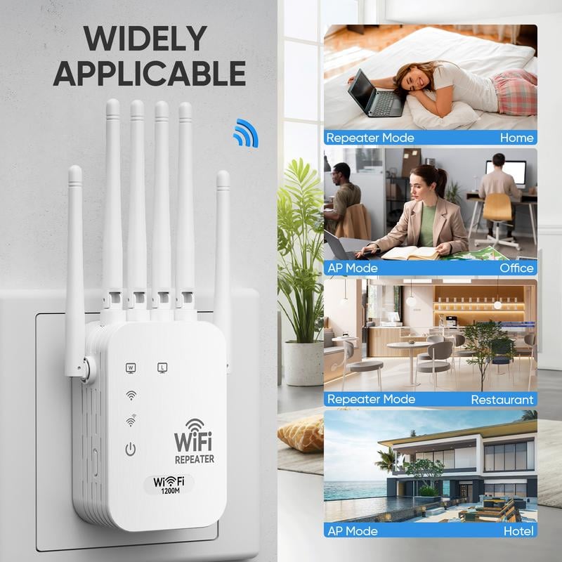 Remifa® WiFi Extender 6-Antenna Strong Signal🚀⚡