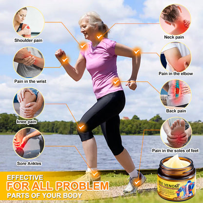 Made in an FDA-registered facility: Bee Venom Instant Ultra Strength Pain Relief Therapy Cream🇺🇸