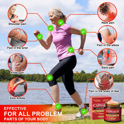 Made in an FDA-registered facility: Therma Core Capsaicin Instant Pain Relief Bone Healing Cream🌶️