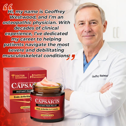 Made in an FDA-registered facility: Therma Core Capsaicin Instant Pain Relief Bone Healing Cream🌶️