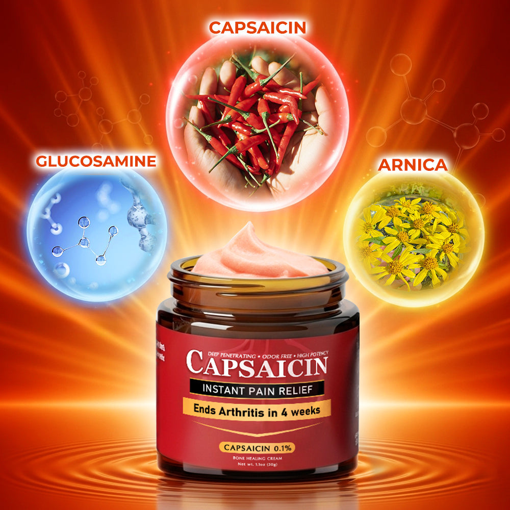 Made in an FDA-registered facility: Therma Core Capsaicin Instant Pain Relief Bone Healing Cream🌶️