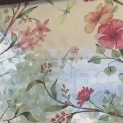 Rolimey® Floral Glass 𝐑𝐚𝐢𝐧𝐛𝐨𝐰 Window Film