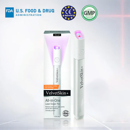 🇺🇸Bikenda® 𝒱𝑒𝓁𝓋𝑒𝓉𝒮𝓀𝒾𝓃+ All-in-One Laser Eraser Pen (Powered by CO₂ laser technology)