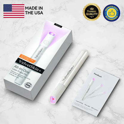 🇺🇸Bikenda® 𝒱𝑒𝓁𝓋𝑒𝓉𝒮𝓀𝒾𝓃+ All-in-One Laser Eraser Pen (Powered by CO₂ laser technology)