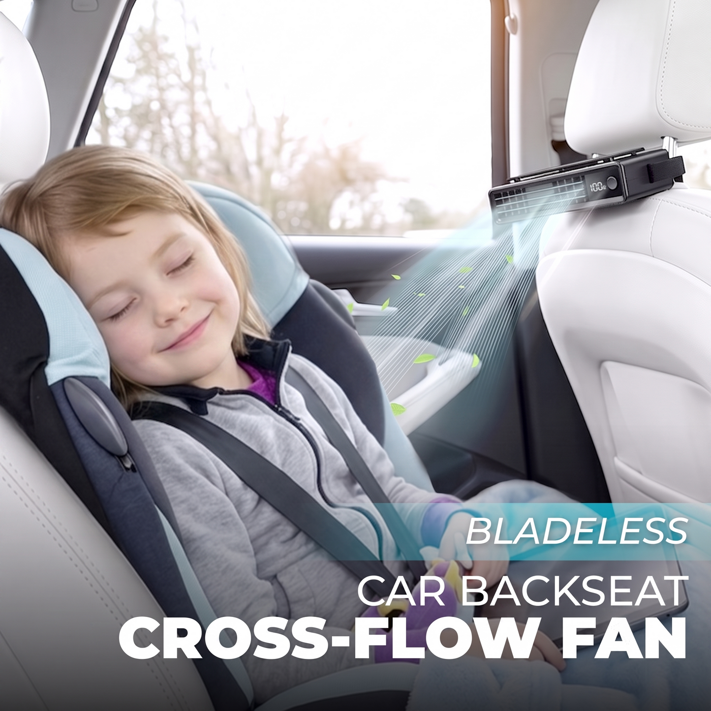 Anomasu® Bladeless Car Backseat Cross-Flow Fan