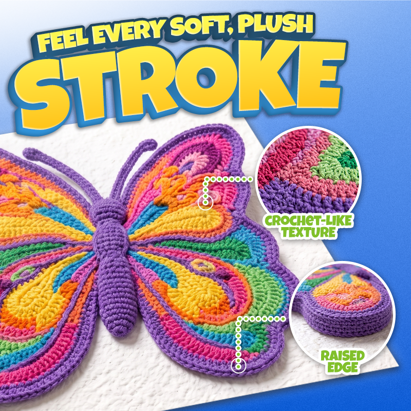 Futusly® StitchPop 3D Crochet Art Pens🧶Turn Flat Drawings Into Touchable 3D Art🪄