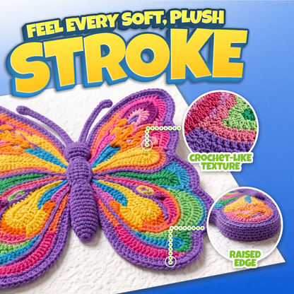 Futusly® StitchPop 3D Crochet Art Pens🧶Turn Flat Drawings Into Touchable 3D Art🪄