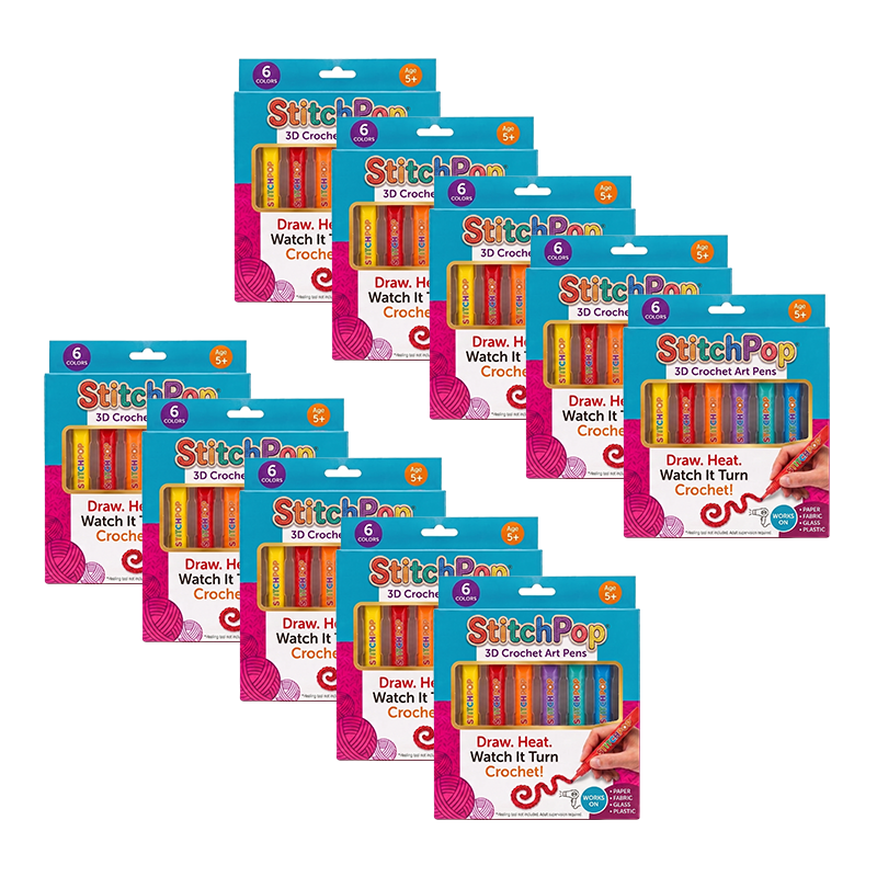 Futusly® StitchPop 3D Crochet Art Pens🧶Turn Flat Drawings Into Touchable 3D Art🪄