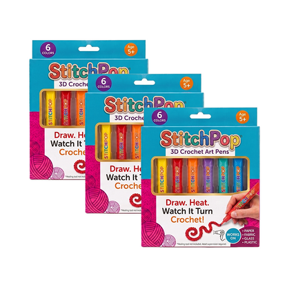 Futusly® StitchPop 3D Crochet Art Pens🧶Turn Flat Drawings Into Touchable 3D Art🪄