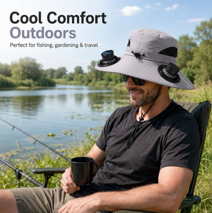 Solar Fan Sun Hat – UPF 50+, Dual Power, Ultralight 🔥【HOT】Holiday Special  50% OFF 🔥GET IT NOW