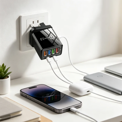 Remifa® The Charger Big Tech Hates | 4-Port Quick Charge 3.0 + AI Performance Boost