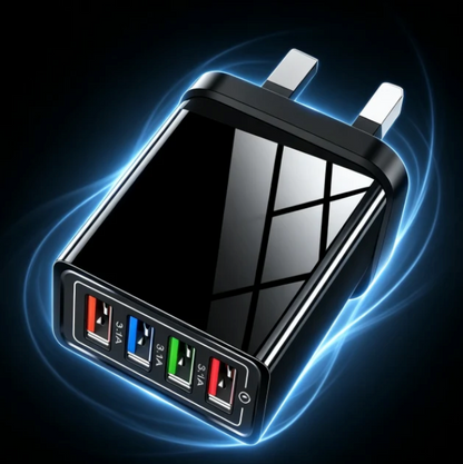Remifa® The Charger Big Tech Hates | 4-Port Quick Charge 3.0 + AI Performance Boost
