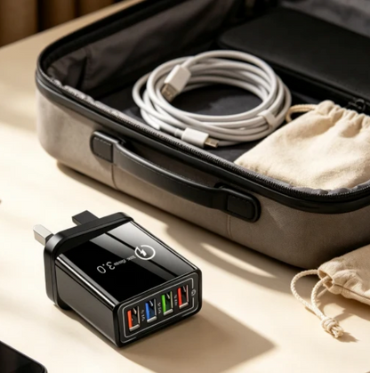 Remifa® The Charger Big Tech Hates | 4-Port Quick Charge 3.0 + AI Performance Boost