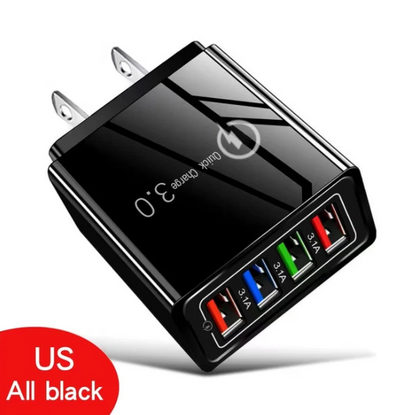 Remifa® The Charger Big Tech Hates | 4-Port Quick Charge 3.0 + AI Performance Boost