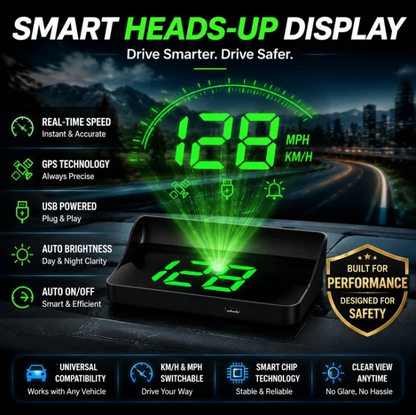 🔥🔥Remifa® Head Up Display Car GPS Digital Speedometer