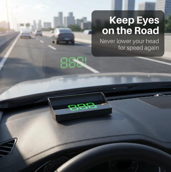 🔥🔥Remifa® Head Up Display Car GPS Digital Speedometer