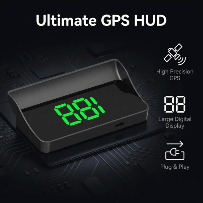 🔥🔥Remifa® Head Up Display Car GPS Digital Speedometer