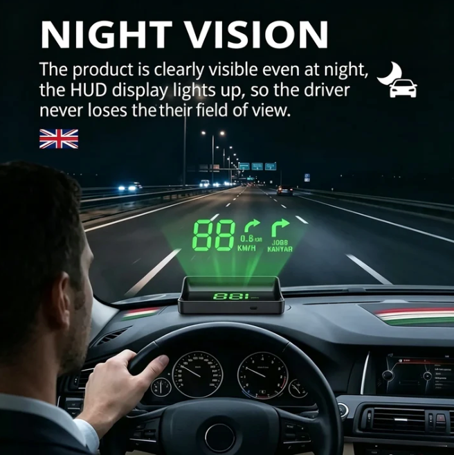🔥🔥Remifa® Head Up Display Car GPS Digital Speedometer