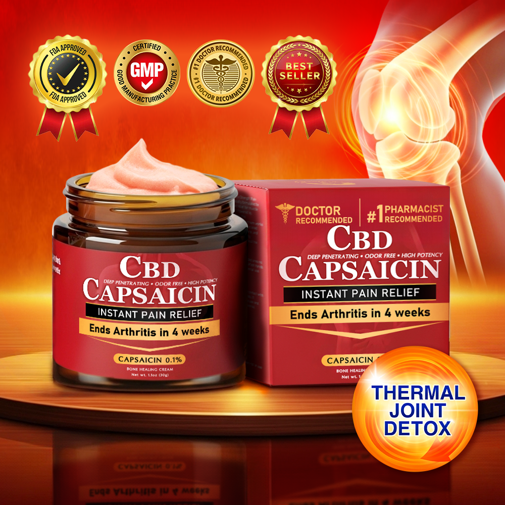 🧑‍🔬Made in an FDA-registered facility: Therma Core 𝗖𝗕𝗗 Capsaicin Instant Pain Relief Bone Healing Cream🌿🌶️