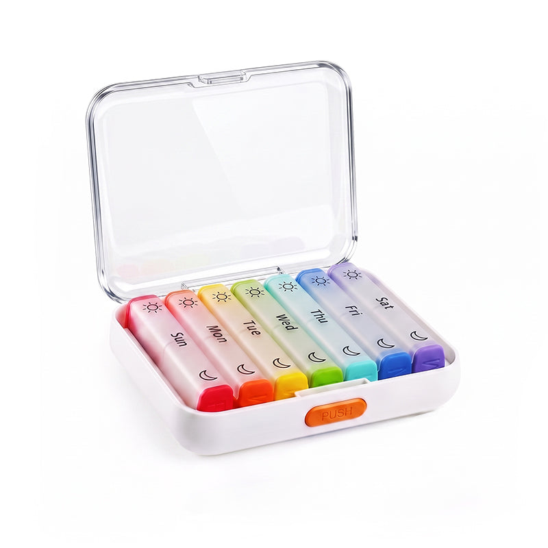 CareBreeze® DoseKeeper AM/PM Pill Organizer – Travel-Friendly, Large Capacity