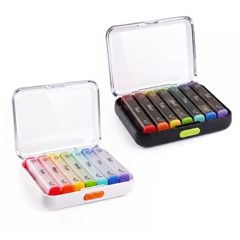 CareBreeze® DoseKeeper AM/PM Pill Organizer – Travel-Friendly, Large Capacity