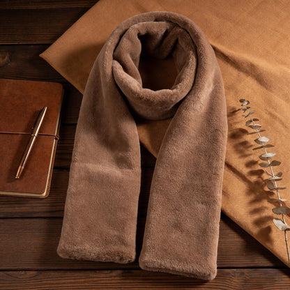 Rolimey® Faux Fur Scarf 𝚠𝚒𝚝𝚑 Secret Zipper Pocket