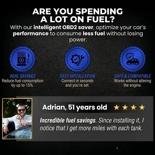 Kervalon® ECO FUEL Plug-and-Play Fuel Saver 2026 Upgraded Edition: Drive Further, Improve Fuel Efficiency